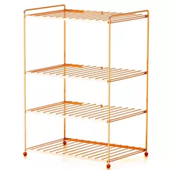 Raft pentru încălțăminte Teknotel EG206caf Raft pantofi 3 niveluri, metal cupru