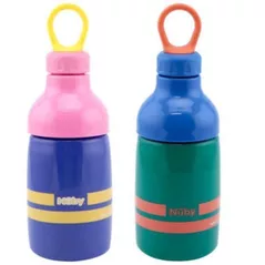 Cană cu pai Nuby NV04021 Бутылка для питья PP Free flow 360ml - 4y+
