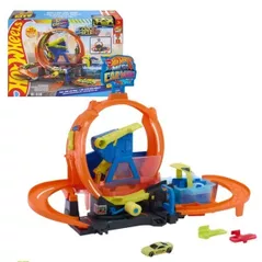 Mașină Hot Wheels JHL97 City Mega Spălătorie Auto cu Buclă