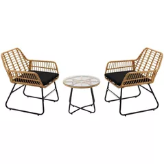 Mobilier pentru grădină GardenLine ABI3392 Light Brown/Black
