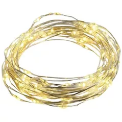 Гирлянда Party Lights 20815 cu panou solar 100 LED, 5m, alb cald