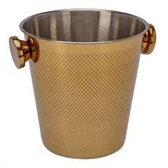 Аксессуар для кухни Excellent Houseware 56568 Etched Squares, galeata de racire a bauturilor D20x20cm, inox