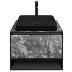 Dulap pentru lavoar Montebella Set 53.01 800*500 NERO LED 585 Pantera