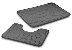 Covoraș de baie Tadar Set Dark Grey 2pcs 60x40cm/50x40cm