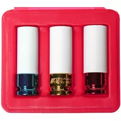 Набор головок, бит, насадок JTC JTC-3304 набор 1/2" ударных головок тонкостенных, 17,19,21 мм в пластиковой защите