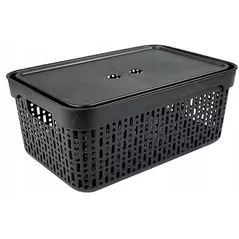 Cutie depozitare Promstore 57117 Morsetta XL, 39.3x30x13cm, negru