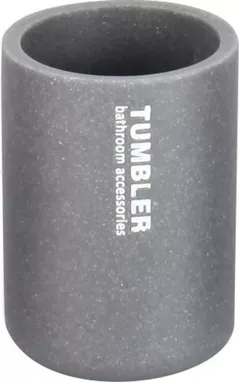 Стакан для зубных щёток Bisk 07780 DAKAR gri