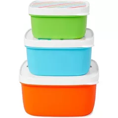 Seturi pentru hrănire bebelușilor Skip Hop 9H776310 Set 3 cutii pentru pranz Zoo Catel