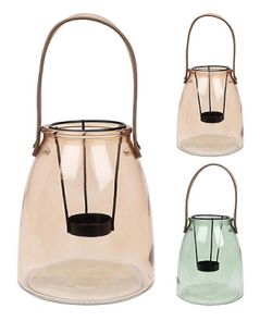 Свеча H&S 37001 Sfesnic din sticla cu maner si suport lumanare 13x15сm (in sortiment)