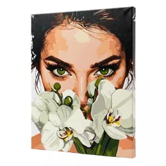 Tablou pe numere Ideyka KHO8596 40x50cm Eco, Poezie colorata: Orhidee