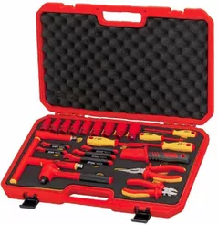 Set de unelte de mână JTC JTC-I018 Набор инструмента и головок торцевых изолированных до 1000V 1/2", 24 предмета
