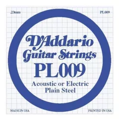 Струна для музыкального инструмента D’Addario PL009 chitara