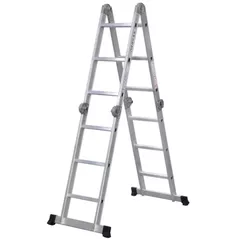 Scară Cagsan HR012 cu balamale, 4x3 trepte, H=3.61m, sarcina max.150kg