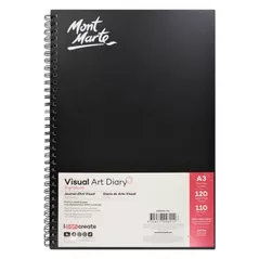 Set de creație Mont Marte MSB0003 Sketchbook spirala, A4, 60 foi, dry media, culoare alb cald