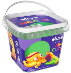 Set de creație Okto 20011 Plastilină ușoară în găletușă, Verde