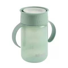 Cană cu pai Beaba B913582 Cana de invatare 340 ml Sage Green