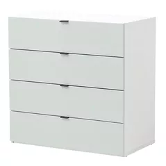 Комод Fabrik Home Hardy 4 ящика Белый/Глиняный серый