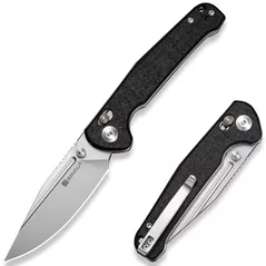 Нож походный Sencut S25046-2 Glenspar, G10 Shredded negru, Crossbar Lock