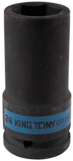 Набор головок, бит, насадок King Tony 643526M головка торцевая ударная глубокая 3/4" 26мм