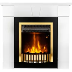 Камин электрический ArtFlame Elyon & Gala Gold, 950x1000x270mm, Alb