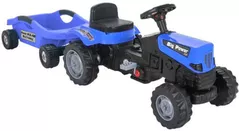 Vehicul pentru copii Pilsan 07320Blue Tractor cu remorca Power, albastru