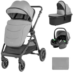 Детская коляска Kikka Boo Ava Grey 3in1 transformabil (3800171206488)