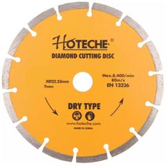 Disc de tăiere Hoteche 570206 Lamă diamantată segmentată 230 x 22,2 x 7 mm