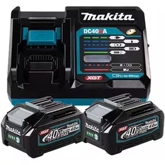 Încărcătoare și Acumulatoare Makita 191L77-9 Set acumulatori 2x4.0Ah + încărcător 40V XGT