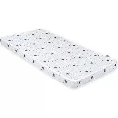 Lenjerie de pat pentru copii Kikka Boo 41107030011 Saltea pentru patut Fantasia Stars Grey, 120x60x7 cm