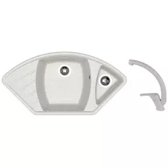 Chiuvetă bucătărie cu bateria Dr.Gans Gabi + SanDonna F 1069 gri