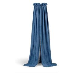 Pătuț Jollein 002-001-66035 Voal baldachin Vintage Jeans Blue, 155 cm