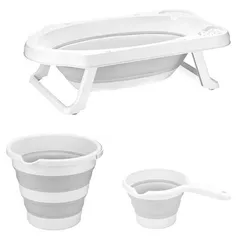 Cădiță Sevi Bebe 368-13 Ванночка складная с аксессуарами серый