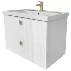 Шкаф под умывальник Mashtab 11999 Toledo (Sava) suspendat cu 2 sertare 800x470x580 Alb