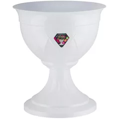 Ghiveci pentru flori Santino Lilia pe picior (14.0L, Alb)