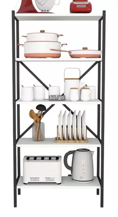Этажерка Bofigo Кухня, 5 уровней, 66x35x128 см, Антрацит (13-05-01)