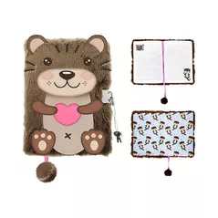 Carnet St.RIGHT 57888 Agenda cu lacat, A5, 96foi, 3D Wydra, coperta plus