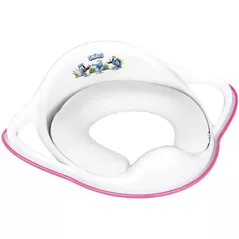 Oală Maltex The Smurfs White/Pink, scaun de toaleta (moale)