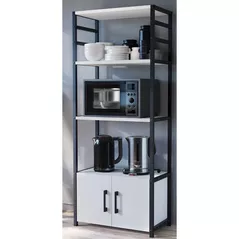 Этажерка Nex Home Многоярусный, для кухни, 4 ящика, 56x30x138 см, Белый (28-04-01)