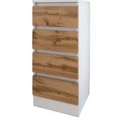 Комод Smartex (16002) Т1 40cm Alb+Stejar inchis
