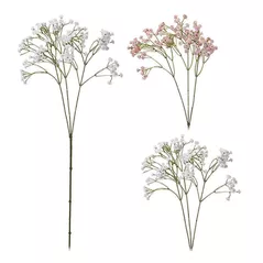 Plantă artificială Promstore 49455 Ramura decorativa Gypsophila 68cm