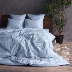 Домашний текстиль Cottony SLPSL Stripe Satin Light Blue : Euro