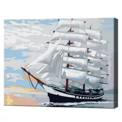 Картина по номерам Art Gallery CX4349 20x30cm Corabie cu panze albe