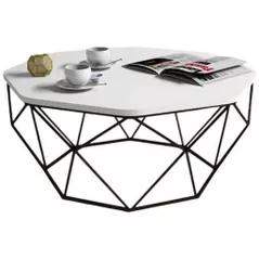 Журнальный столик Trendy Даймонд, белый 90x38x90 см