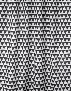 Занавеска для ванной Bisk 06880 TXT PLAIN alb/negru 180x200