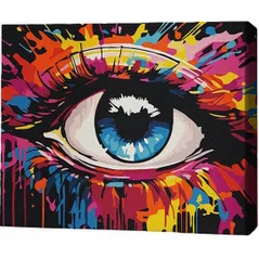 Картина по номерам BrushMe RMGB021FC 30x40сm (pânză neagră/fără cutie) Emoția privirii