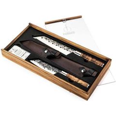 Set cuțite Forged VG10 Bunka Knife set 2 cutite cu huse din piele