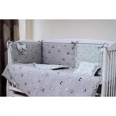 Детское постельное белье PernaMea Set lenjerie 8 piese Baby Panda Turcoaz (PM.100262/2)