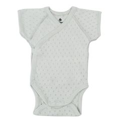 Детская одежда Minikin 25100556 Ажурный листик Боди р-р56, серый светлый, унисекс