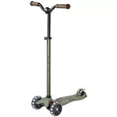 Trotinetă Micro MMD230 Maxi Deluxe Pro LED Olive Green