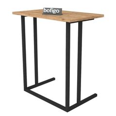 Stand laptop Bofigo Masa cu picioare din metal , 60x35,5x65 cm, Stejar (17-03-02)